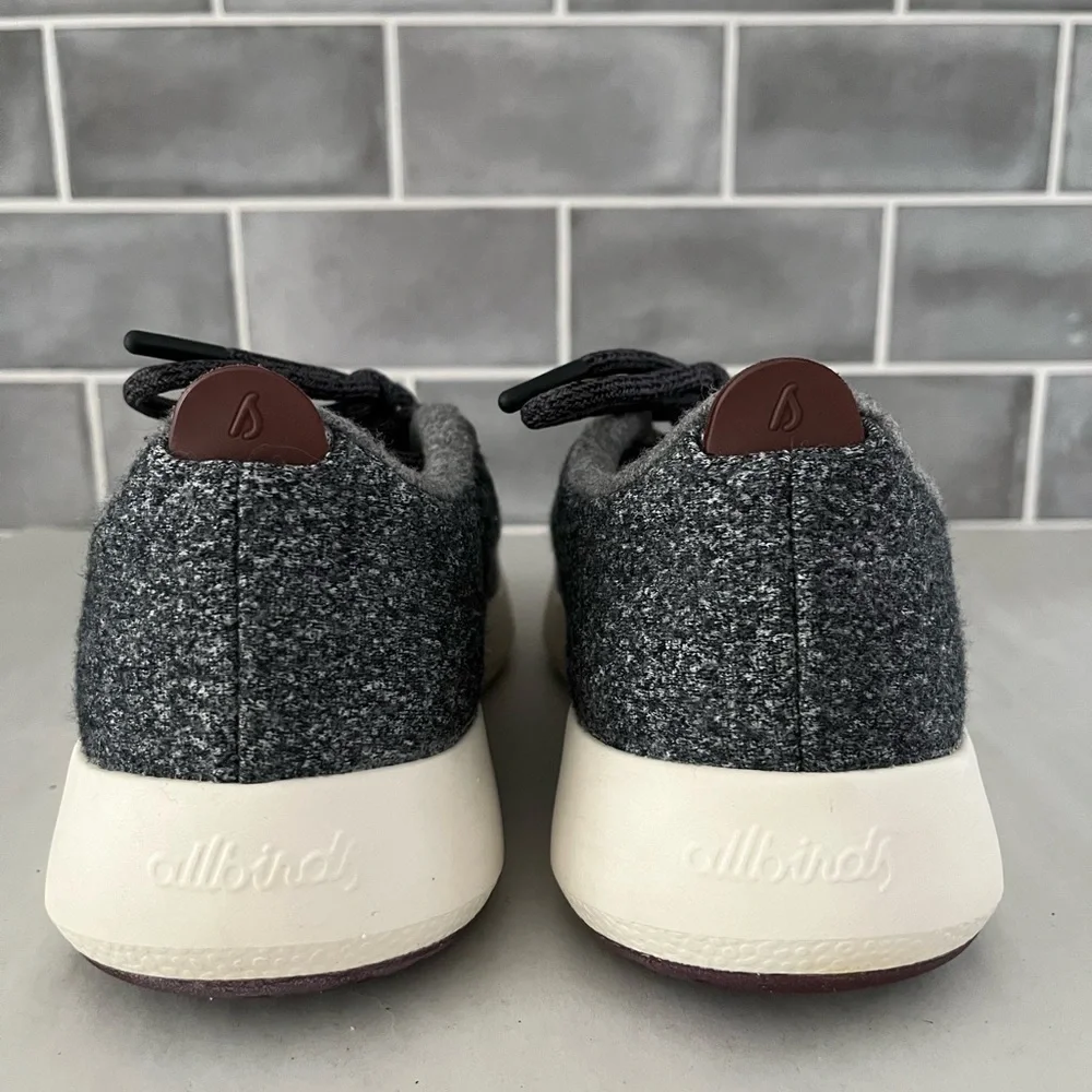 Allbirds Women's Wool Runners Charcoal Grey with White Sole Women’s Size 9